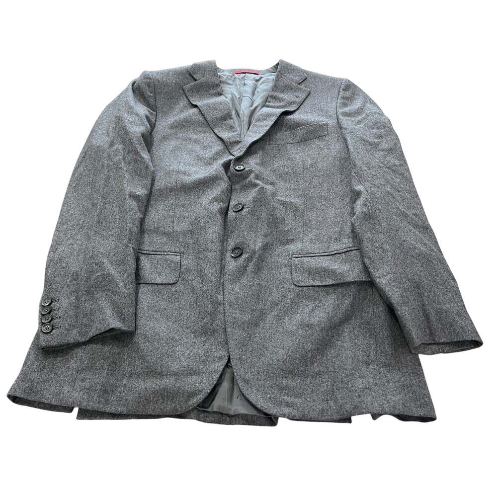 ISAIA NAPOLI Base Emis Grey Wool Cashmere Sport Coat Jacket IT50R/US40R
